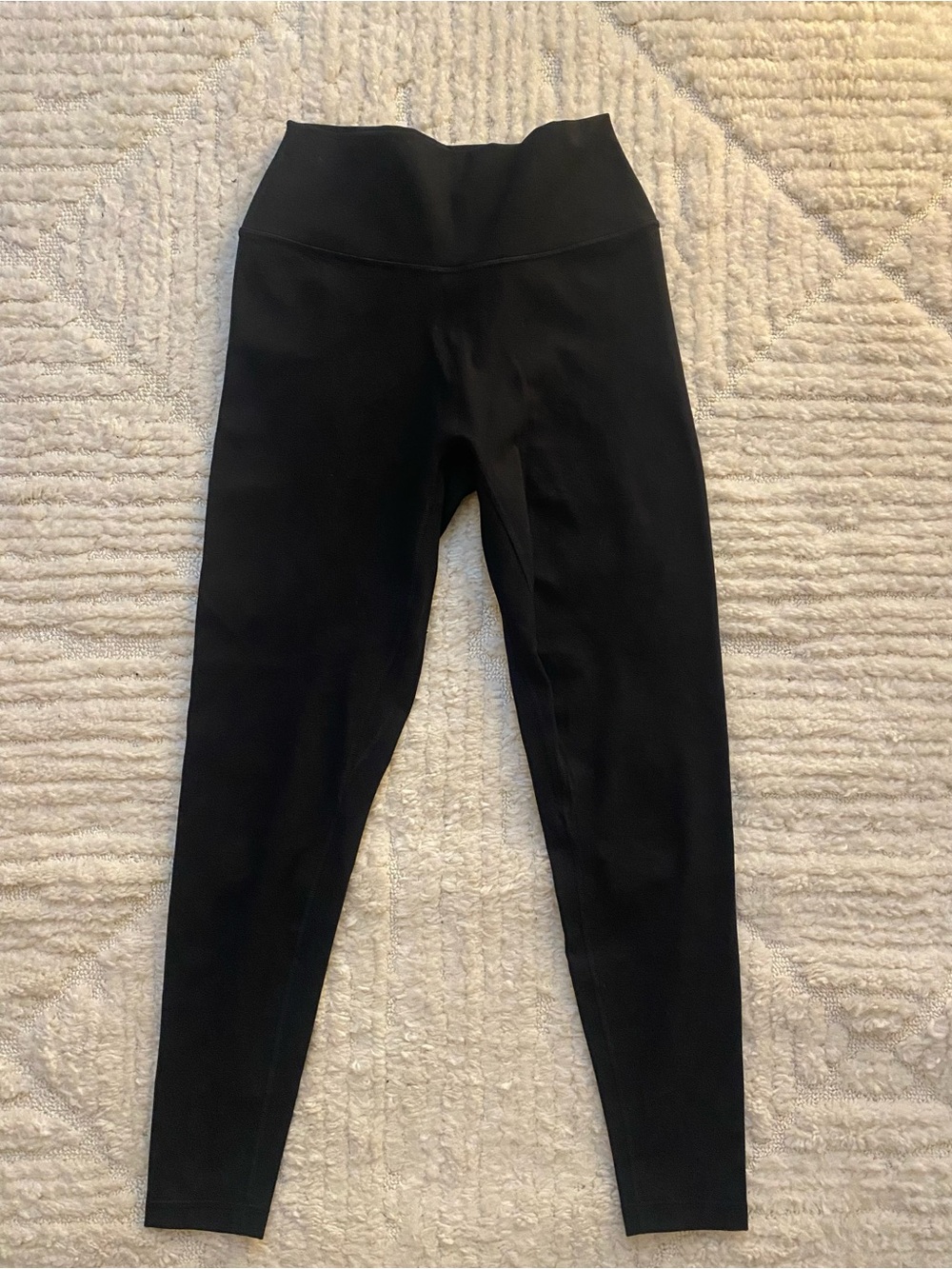 LSKD Fusion Black High-Waist 7/8 Active Leggings No Front Seam